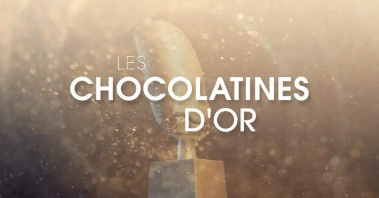 Visuel promotionnel de l'emission Les Chocolatines d'Or avec un trophee dore